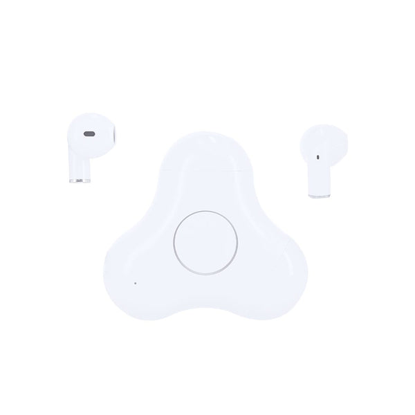 Auricolari Levin bianco - personalizzabile con logo