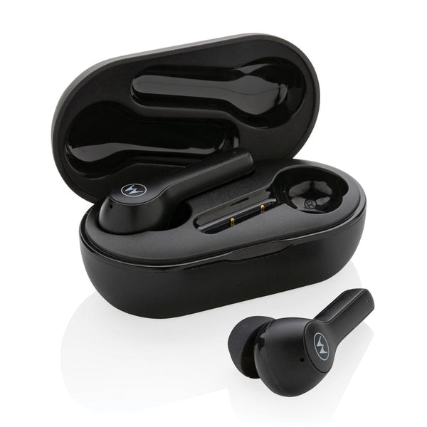 Auricolari Motorola IPX5 TWS MOTO buds 85 nero - personalizzabile con logo