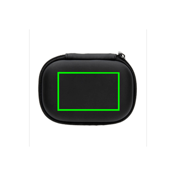 Auricolari sport TWS in custodia di ricarica nero - personalizzabile con logo
