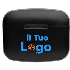 Auricolari Swiss Peak ANC TWS in plastica RCS nero - personalizzabile con logo