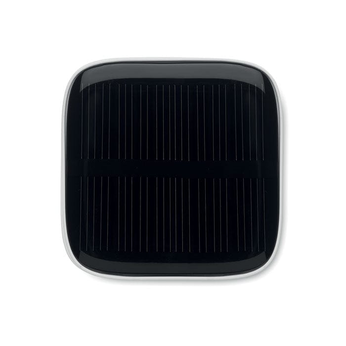 Auricolari TWS con carica solare Sunny Bianco - personalizzabile con logo
