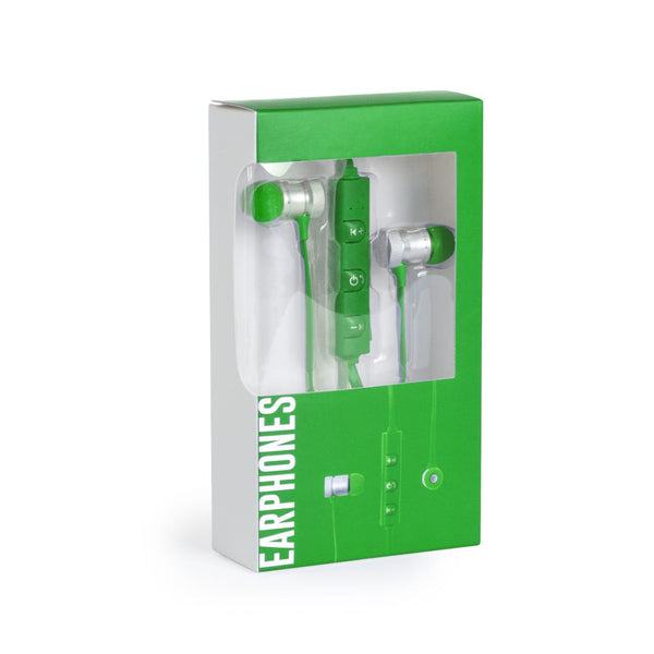 Auricolari Voltar verde - personalizzabile con logo