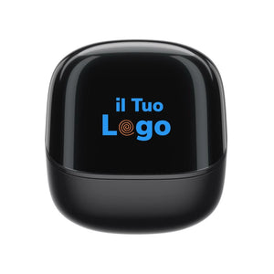 Auricolari wireless ENC Urban Vitamin Long Beach in rABS RCS nero - personalizzabile con logo