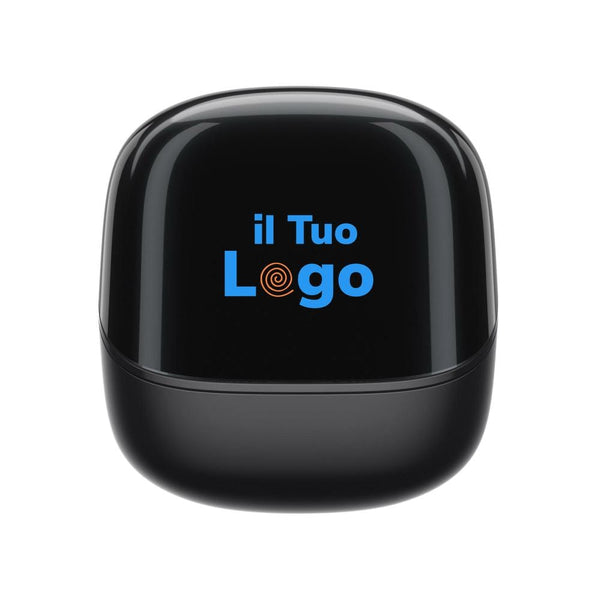 Auricolari wireless ENC Urban Vitamin Long Beach in rABS RCS nero - personalizzabile con logo