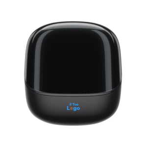 Auricolari wireless ENC Urban Vitamin Long Beach in rABS RCS nero - personalizzabile con logo