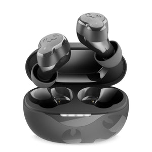 Auricolari wireless Fresh 'n Rebel Twins Breez True Grigio scuro - personalizzabile con logo