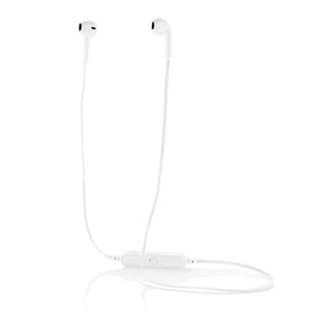 Auricolari wireless in custodia bianco - personalizzabile con logo