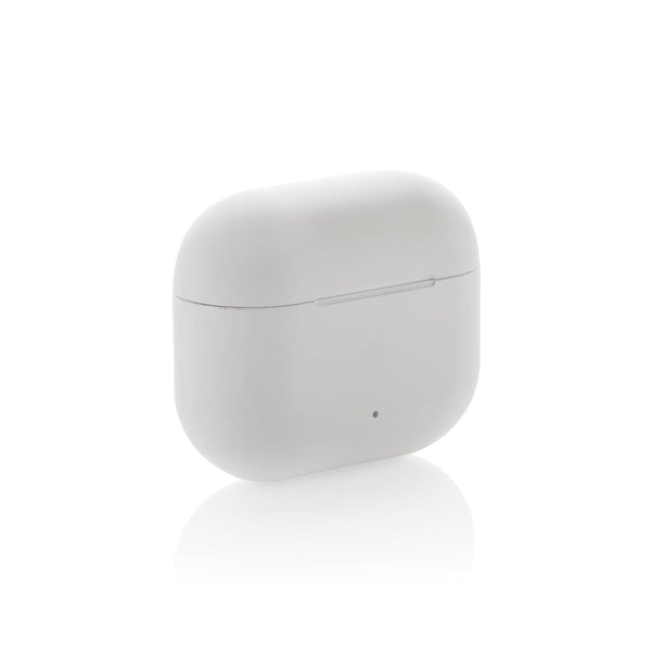 Auricolari wireless Tunevo in plastica riciclata RCS bianco - personalizzabile con logo