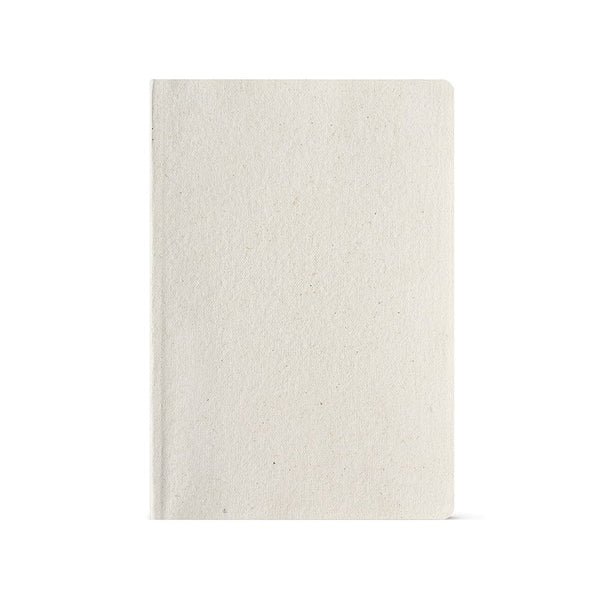 Austen Notebook - Canapa Bianco pastello - personalizzabile con logo