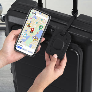 Badge Bagaglio Localizzatore Laloc nero - personalizzabile con logo