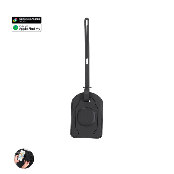 Badge Bagaglio Localizzatore Laloc nero - personalizzabile con logo
