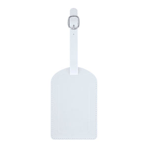 Badge Bagaglio Mathiax bianco - personalizzabile con logo