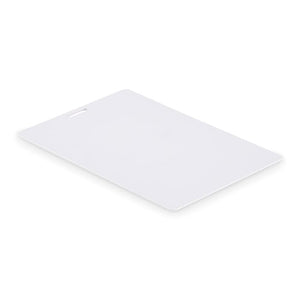 Badge con cordino 120x80 mm Bianco - personalizzabile con logo