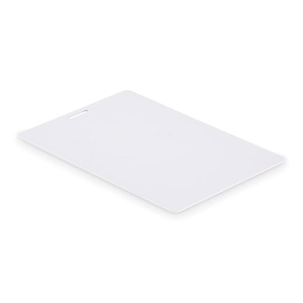 Badge con cordino 120x80 mm Bianco - personalizzabile con logo