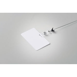 Badge con lanyard 54 x 86 mm Bianco - personalizzabile con logo