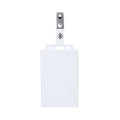 Badge Helock transparente - personalizzabile con logo