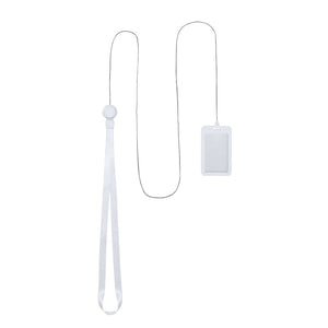 Badge Lanyard Berbom bianco - personalizzabile con logo