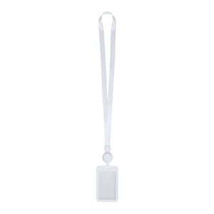 Badge Lanyard Berbom bianco - personalizzabile con logo