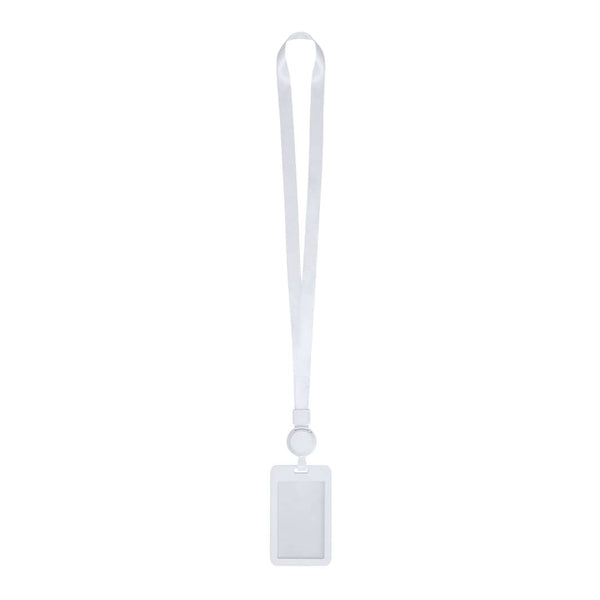 Badge Lanyard Berbom bianco - personalizzabile con logo