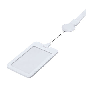 Badge Lanyard Berbom bianco - personalizzabile con logo