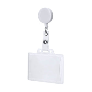 Badge Lanyard Blaires bianco - personalizzabile con logo