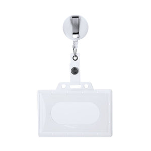 Badge Lanyard Blaires bianco - personalizzabile con logo