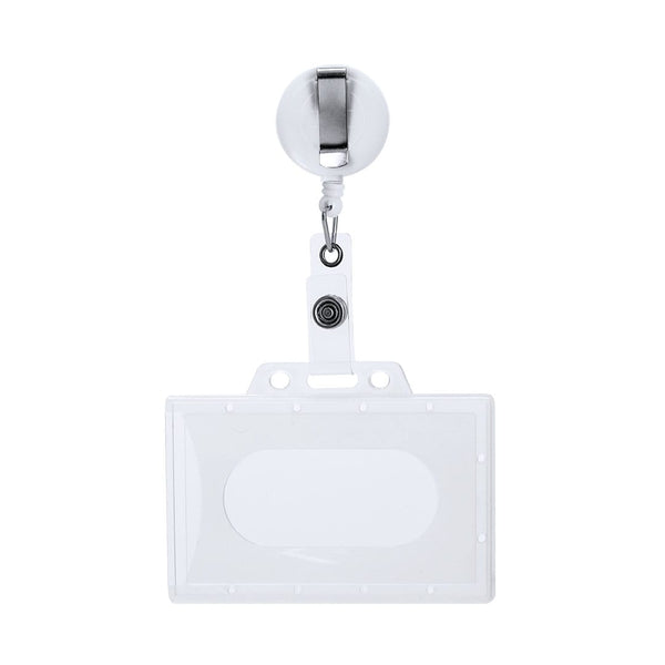 Badge Lanyard Blaires bianco - personalizzabile con logo