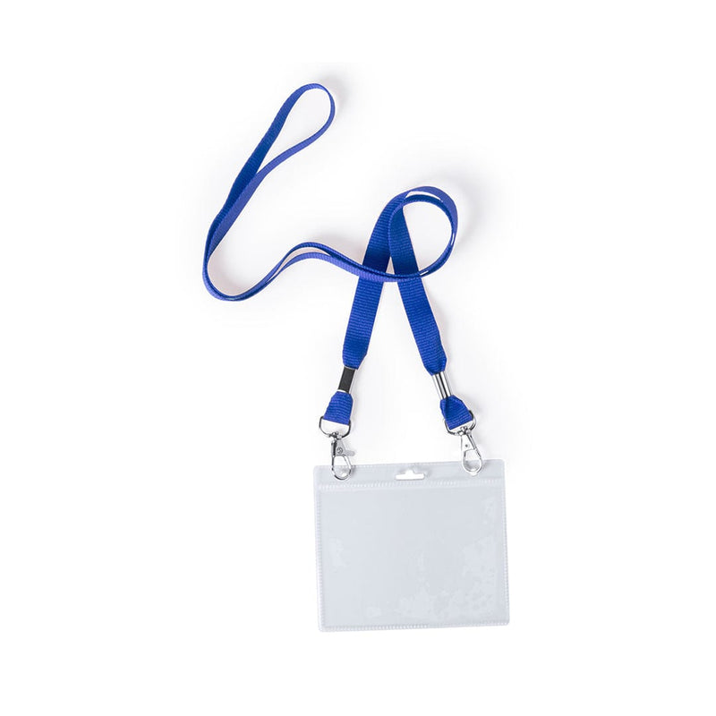 Badge Lanyard Cail blu - personalizzabile con logo