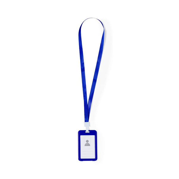 Badge Lanyard Fleck blu - personalizzabile con logo