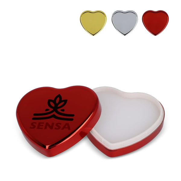 Balsamo labbra a forma di cuore - personalizzabile con logo