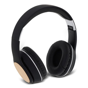 Bamboo Headphone Nero - personalizzabile con logo