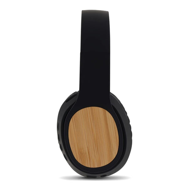 Bamboo Headphone Nero - personalizzabile con logo