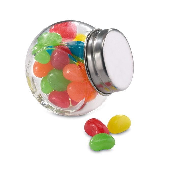 Barattolo vetro con gelatine arcobaleno - personalizzabile con logo