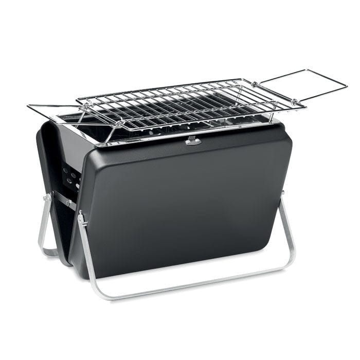 Barbecue portatile e supporto Nero - personalizzabile con logo
