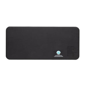 Base di ricarica wireless 3 in 1 Swiss Peak in rPU RCS nero - personalizzabile con logo