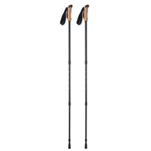 Bastoncini da nordic walking Nero - personalizzabile con logo