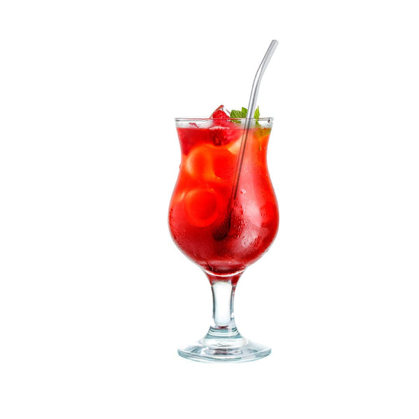 Bastoncino da Cocktail Cannuccia Evin color argento - personalizzabile con logo