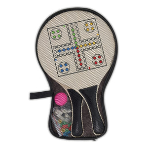 Beach Tennis in MDF con superficie a scacchi Nero - personalizzabile con logo