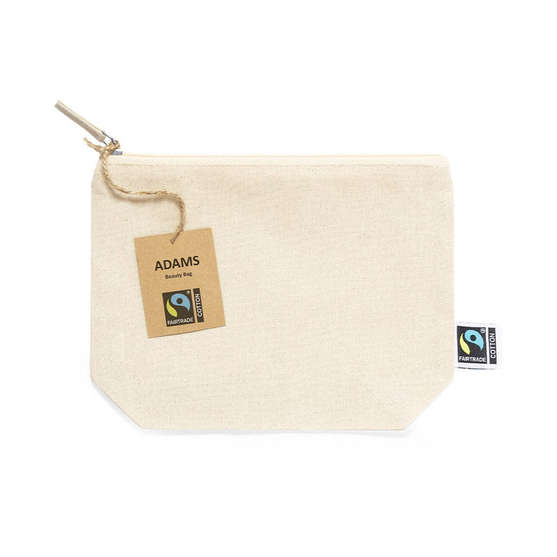 Beauty Case Adams Fairtrade beige - personalizzabile con logo