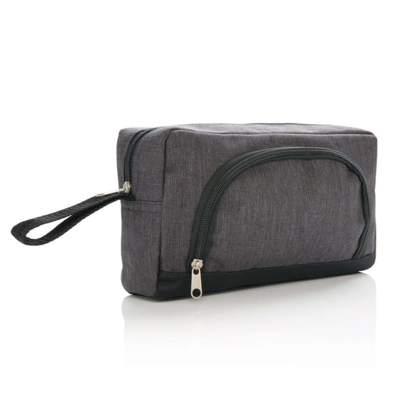 Beauty case basic two tone grigio scuro - personalizzabile con logo