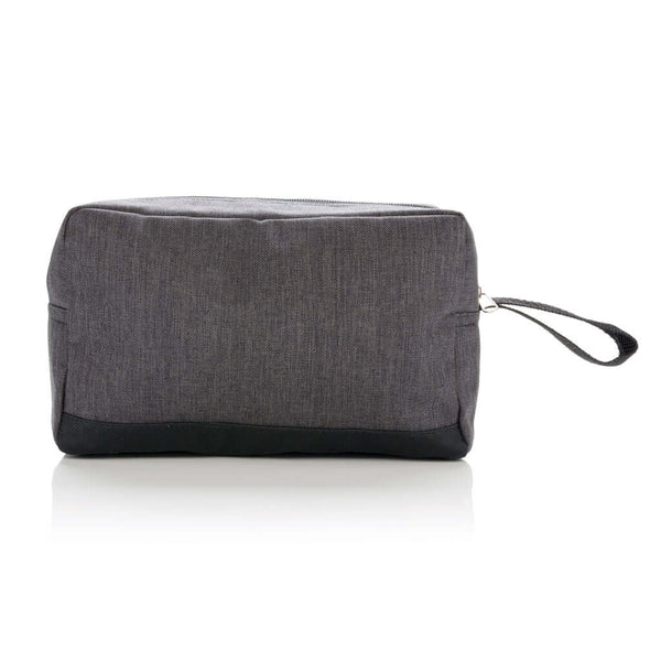 Beauty case basic two tone grigio scuro - personalizzabile con logo