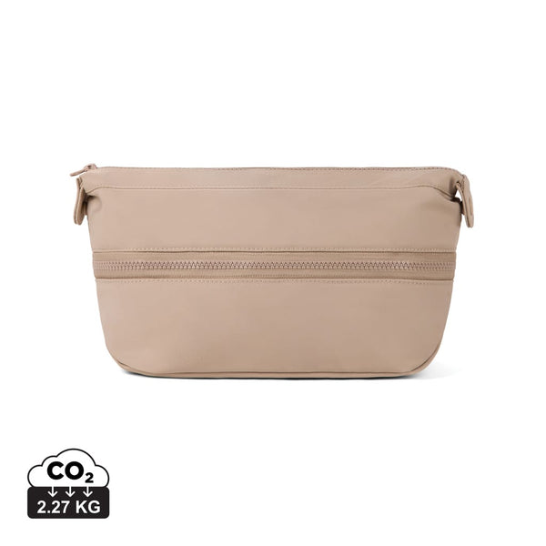 Beauty case espandibile VINGA Baltimore Neo RCS beige - personalizzabile con logo