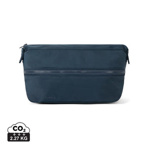 Beauty case espandibile VINGA Baltimore Neo RCS blu navy - personalizzabile con logo