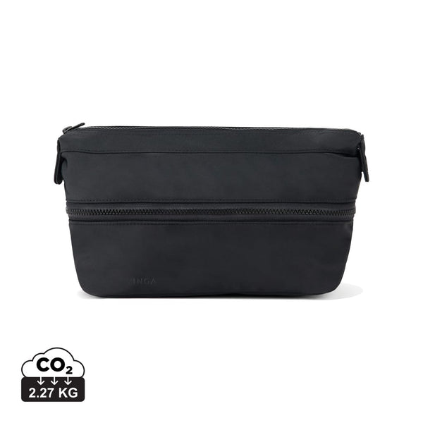 Beauty case espandibile VINGA Baltimore Neo RCS nero - personalizzabile con logo