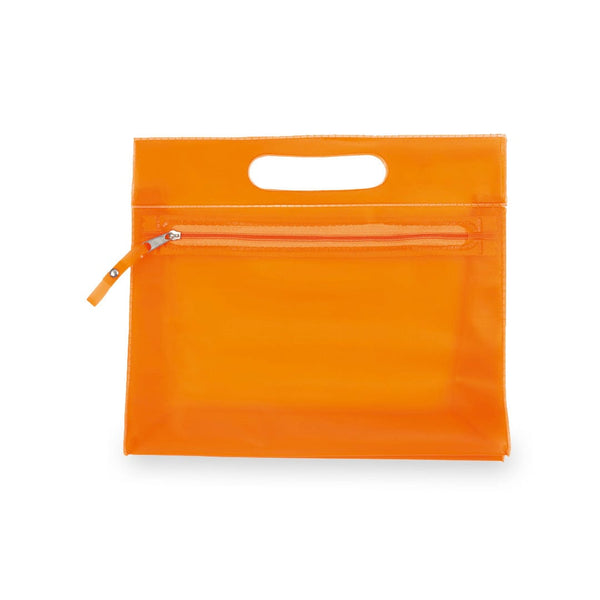 Beauty Case Fergi arancione - personalizzabile con logo