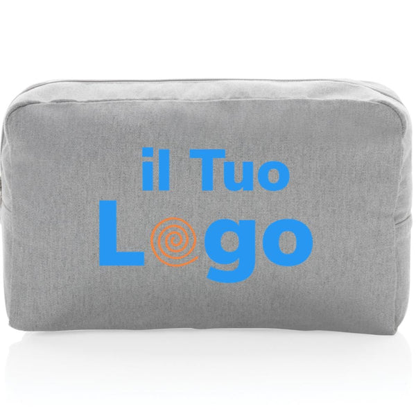 Beauty case in rcanvas 285 gm2 non tinto Impact Aware™ - personalizzabile con logo