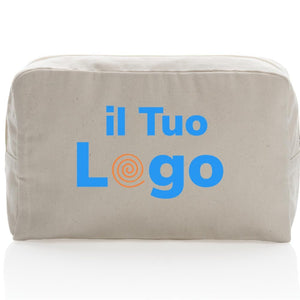 Beauty case in rcanvas 285 gm2 non tinto Impact Aware™ - personalizzabile con logo