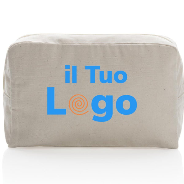 Beauty case in rcanvas 285 gm2 non tinto Impact Aware™ - personalizzabile con logo