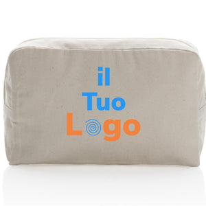 Beauty case in rcanvas 285 gm2 non tinto Impact Aware™ - personalizzabile con logo