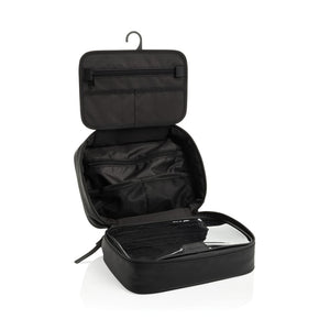 Beauty case multifunzionale Swiss Peak OSLO RCS nero - personalizzabile con logo